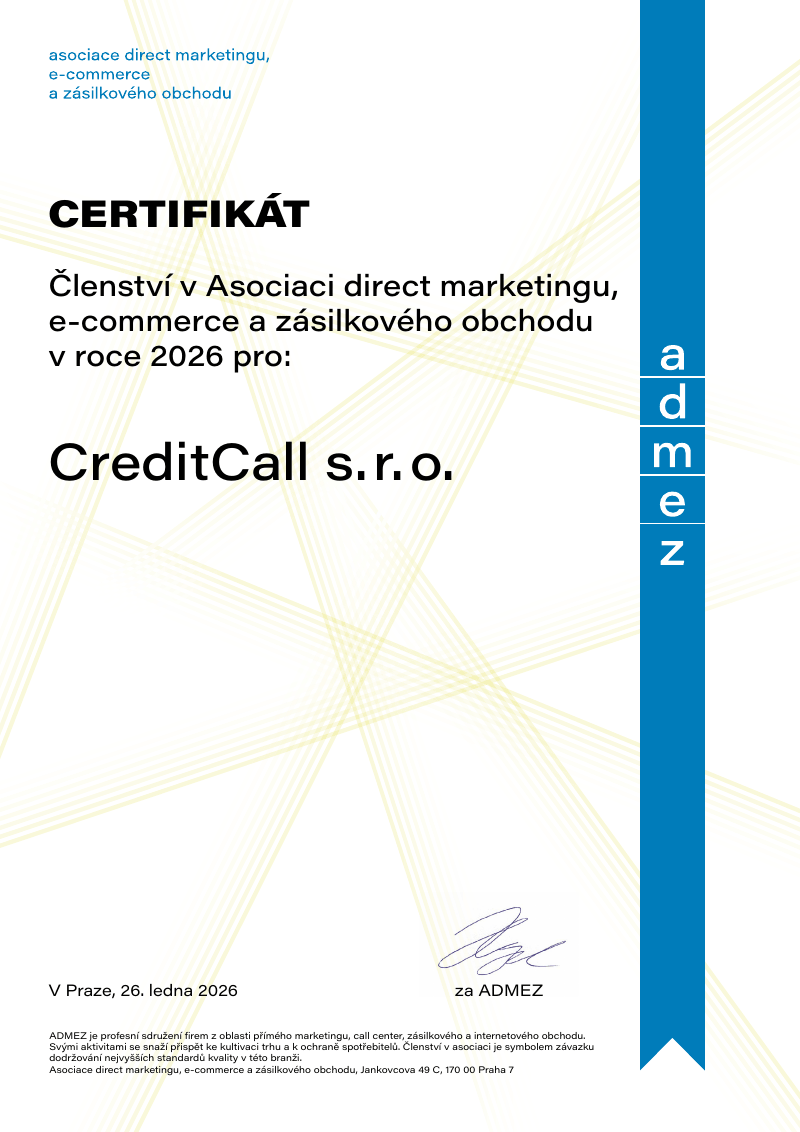 Členstvo v Asociácii direct marketingu, e-commerce a zásielkového obchodu (2026)